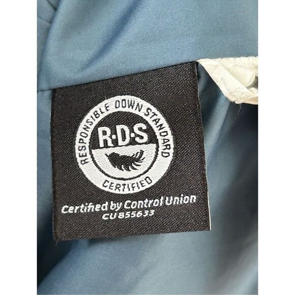 Marmot Down Varma Faux Fur Hooded Long Jacket Women’s Storm Cloud Size Large - Picture 5 of 8